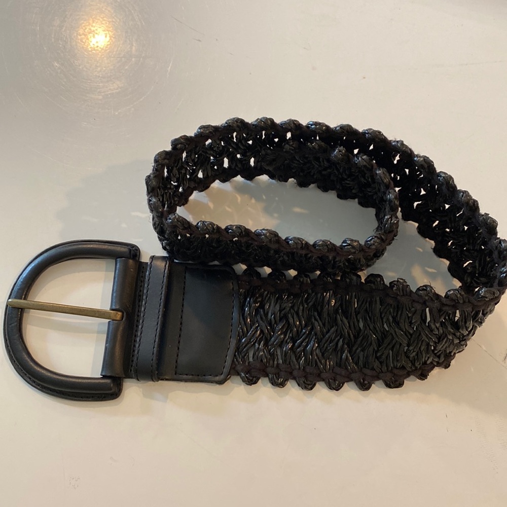 Banana Republic Wide Olefin/Leather Belt.